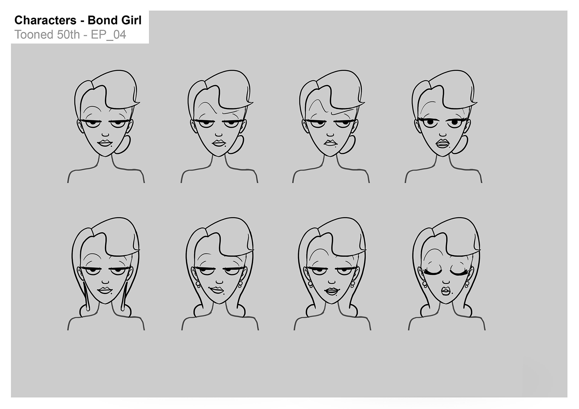 TOON50th-CONCEPT-EP4-BondGirl_Expressions1